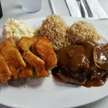 Restaurant Kenichi - Chicken Katsu/Hamburger Steak Combo - Desserts Near Me - Hilo, Hawaii