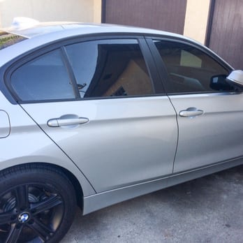 Sunset Glass Tinting - 2014 BMW 328i (F30) with all-around Tint-20 done 5/8/15 by Eric. AWESOME JOB! - Home Window Tinting Near Me - Inglewood, California