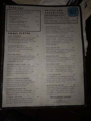 Menu photo 5 The Royal Room Seattle, WA Menu photo 5 The Royal Room Seattle, WA