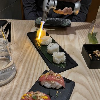 Yunta Nikkei - Tuna and Hotate nigiri - Peruvian Near Me - Charlotte, North Carolina