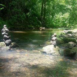 Random cairns in the creek.