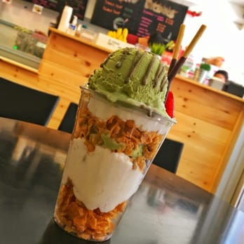 Millie Creperie - Green tea parfait - Creperies Near Me - Toronto, Ontario