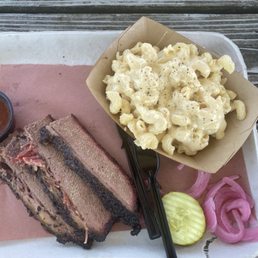 Brisket and Macaroni and Cheese