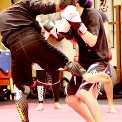 London Wing Chun Academy - San Da Kickboxing Class.