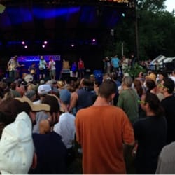 Finger Lakes Grass Roots Festival - Donna the Buffalo at the infield stage.