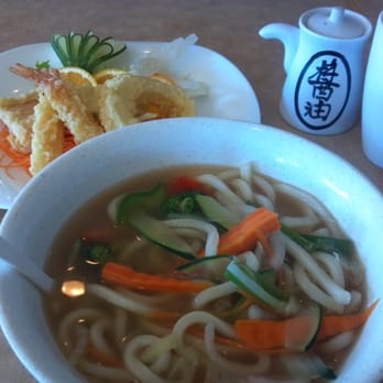 Takara - Tempura Udon- they put zucchini, broccoli and carrots in the soup :) - Japanese Near Me - Canton, Massachusetts Takara - Tempura Udon- they put zucchini, broccoli and carrots in the soup :) - Japanese Near Me - Canton, Massachusetts