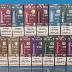 VaporWize Smoke & Vape Shop - Jonesboro, AR - CBD • Hookah - Funky Republic Disposable with battery indicator!