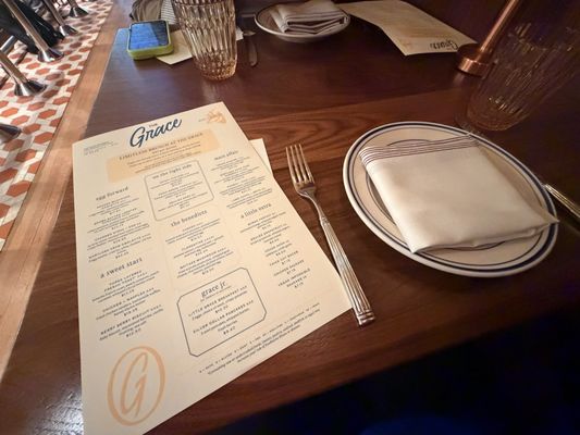 Menu photo 1 The Grace Washington, DC, DC Menu photo 1 The Grace Washington, DC, DC