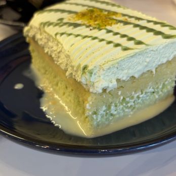 Haraz Coffee House - Pistachio milk cake - Desserts Near Me - Burtonsville, Maryland Haraz Coffee House - Pistachio milk cake - Desserts Near Me - Burtonsville, Maryland