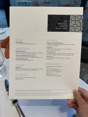 Menu photo 2 The Heritage Restaurant Grand Rapids, MI Menu photo 2 The Heritage Restaurant Grand Rapids, MI