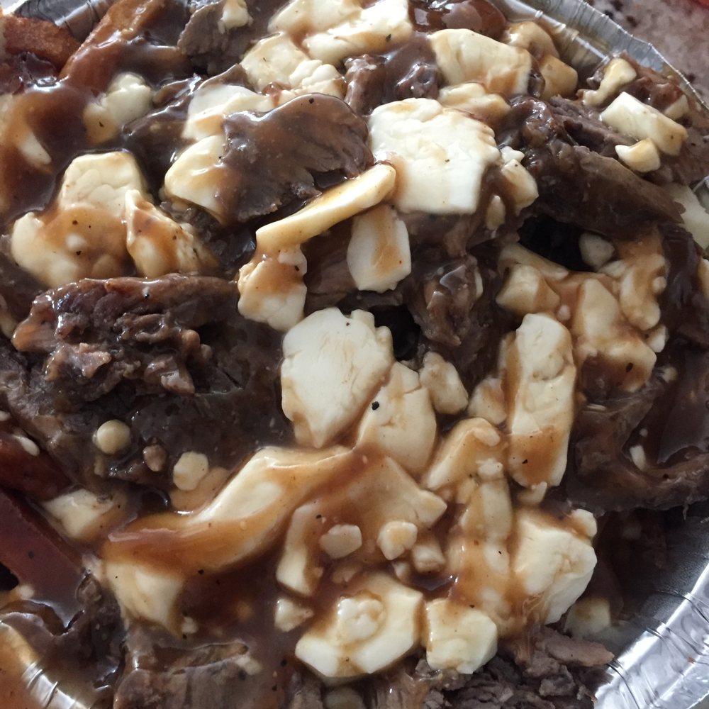 Beef shawarma poutine Beef shawarma poutine