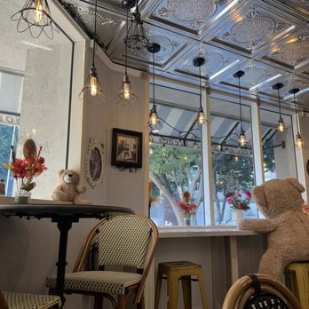 Crepes De Paris - a teddy bear sitting at a table - Creperies Near Me - Los Angeles, California Crepes De Paris - a teddy bear sitting at a table - Creperies Near Me - Los Angeles, California