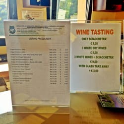 Cantina Sociale - Wine tasting menu.