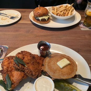 Yard House - Nashville Hot Chicken and pancakes Burger and fries - Bars Near Me - Glenview, Illinois Yard House - Nashville Hot Chicken and pancakes Burger and fries - Bars Near Me - Glenview, Illinois