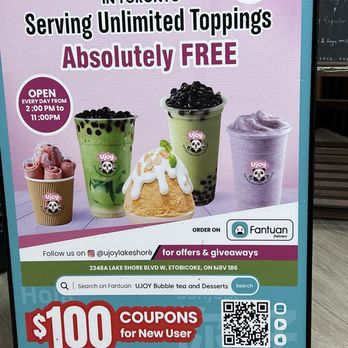 UJoy - Unlimited toppings! - Bubble Tea Near Me - Etobicoke, Ontario UJoy - Unlimited toppings! - Bubble Tea Near Me - Etobicoke, Ontario