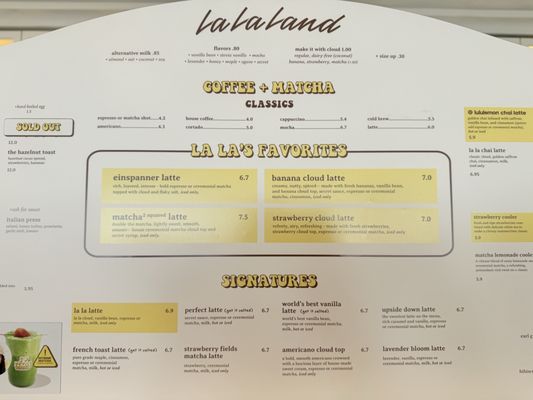 Menu photo 1 La La Land Los Angeles, CA Menu photo 1 La La Land Los Angeles, CA