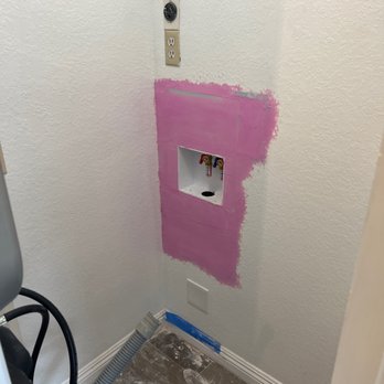 1 Day Rooter & Plumbing - Patched dry wall. This will turn white when it sets. - Plumbing Near Me - Pasadena, California 1 Day Rooter & Plumbing - Patched dry wall. This will turn white when it sets. - Plumbing Near Me - Pasadena, California
