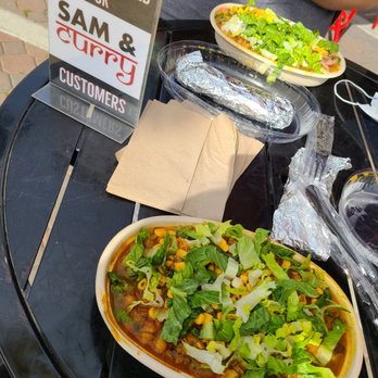 Sam and Curry - Chicken rice bowls. Seating outside. - Indian Near Me - San Jose, California Sam and Curry - Chicken rice bowls. Seating outside. - Indian Near Me - San Jose, California