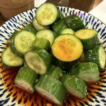 OMELI Kitchen - Cucumber Salad with spicy chili oil was a refreshing starting dish - Vietnamese Near Me - Fullerton, California