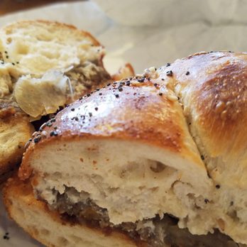 Nate's Bagels - New Virginny on an Everything bagel - Bagels Near Me - Richmond, Virginia