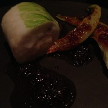Benu - Crepinette of sea bass and shrimp, lettuce, fermented pepper - Asian Fusion Near Me - San Francisco, California Benu - Crepinette of sea bass and shrimp, lettuce, fermented pepper - Asian Fusion Near Me - San Francisco, California