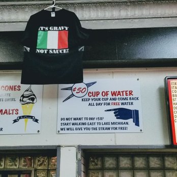 Mr. Beef - Prices and water sign - Fast Food Near Me - Chicago, Illinois Mr. Beef - Prices and water sign - Fast Food Near Me - Chicago, Illinois