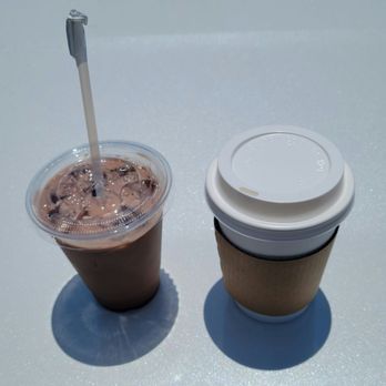 Caffe Tre Venezie - Left: Mocha; Right: Latte Macchiato - Coffee & Tea Near Me - Torrance, California Caffe Tre Venezie - Left: Mocha; Right: Latte Macchiato - Coffee & Tea Near Me - Torrance, California