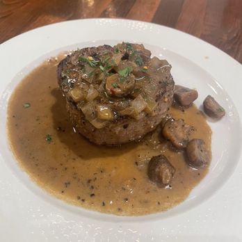Jonathan's The Rub Campbell Place - Filet Diane - brown gravy, dijon, Worchester, mushroom, onion, bleu cheese - Seafood Near Me - Houston, Texas Jonathan's The Rub Campbell Place - Filet Diane - brown gravy, dijon, Worchester, mushroom, onion, bleu cheese - Seafood Near Me - Houston, Texas