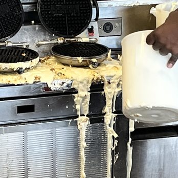 Waffle House - And yes he still trying to make waffles while looking at the mess - Breakfast & Brunch Near Me - Springdale, Ohio Waffle House - And yes he still trying to make waffles while looking at the mess - Breakfast & Brunch Near Me - Springdale, Ohio