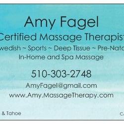 Amy Fagel, CMT - Business Card