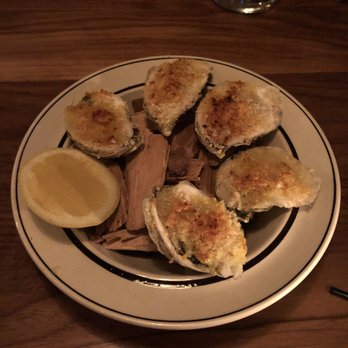 The Loyalist - Broiled Oysters, Bacon, Sea Lettuce, Hollandaise - New American Near Me - Chicago, Illinois