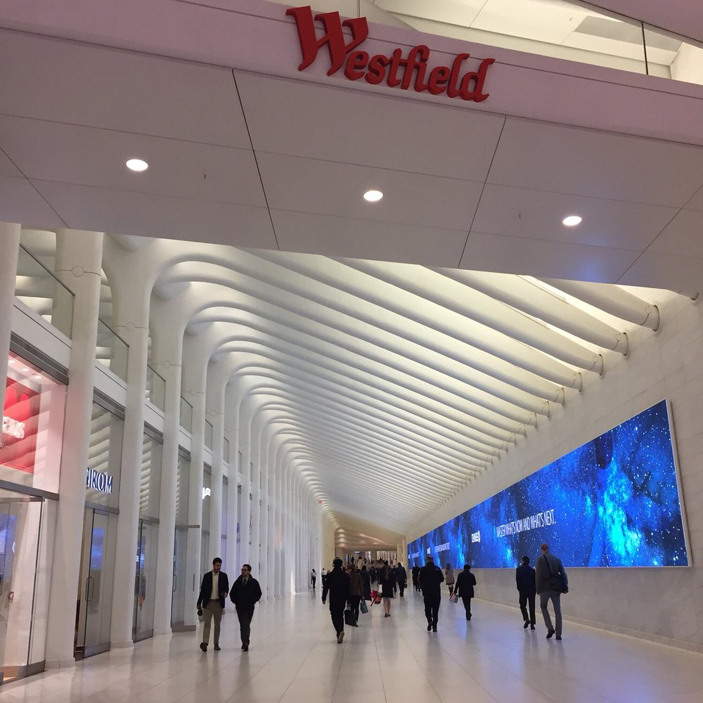 Oculus - Corridor from Brookfield Place to the Oculus and Westfield Mall shops and restaurants - Landmarks & Historical Buildings Near Me - New York, New York
