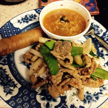 Chinshan - Kung Pau Beef, Egg Roll with Hot and Sour Soup - Chinese Near Me - Albuquerque, New Mexico