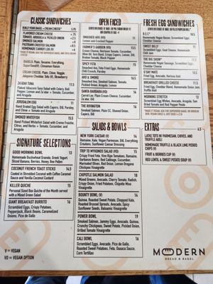 Menu photo 4 Modern Bread and Bagel New York, NY Menu photo 4 Modern Bread and Bagel New York, NY