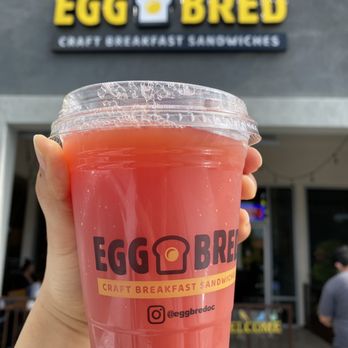 Eggbred - Free drink when you check-in! This one's a blood orange juice - Breakfast & Brunch Near Me - La Habra, California