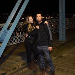 me and girl on bridge me and girl on bridge