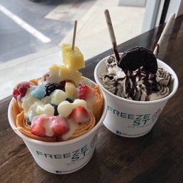 Roll ice cream | Cha Thai | Cookies'N Cream