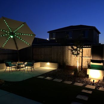 Excel Landscaping - This is just a segment of the yard, but I love how it comes alive at night! - Landscaping Near Me - Sacramento, California Excel Landscaping - This is just a segment of the yard, but I love how it comes alive at night! - Landscaping Near Me - Sacramento, California