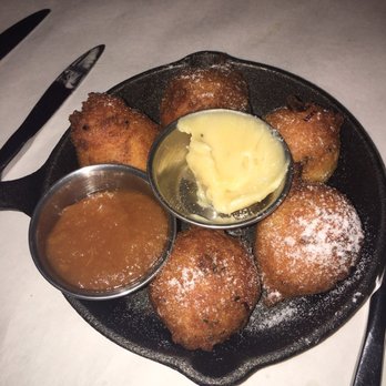 Gertrude's - Hush Puppies with apple and maple butter - New American Near Me - Baltimore, Maryland