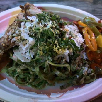 Patrizi's - The Great Leopold with chicken and chili peppers added - it was the best of the 4 we tried. - Italian Near Me - Austin, Texas