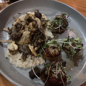 Spettro - Scallops and mushroom risotto - Italian Near Me - Arlington, New York Spettro - Scallops and mushroom risotto - Italian Near Me - Arlington, New York