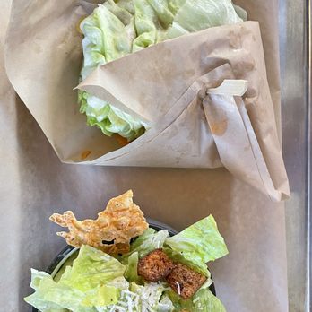 Junior Restaurant  - Burger lettuce wrapped with Cesar side salad - Lounges Near Me - Roseville, California