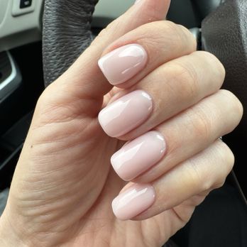 Lotus Beauty Salon - Light Pink Dip Powder Nails by Thi - Nail Salons Near Me - San Ramon, California