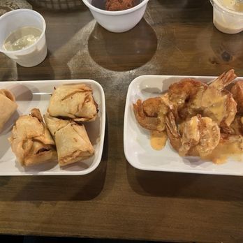 T&J’s Cove - Southwestern egg roll and shrimp appetizers. - Seafood Near Me - Leonardtown, Maryland