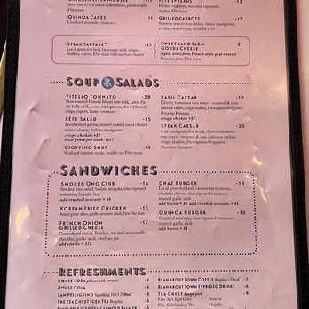 Fete - Menu - New American Near Me - Honolulu, Hawaii
