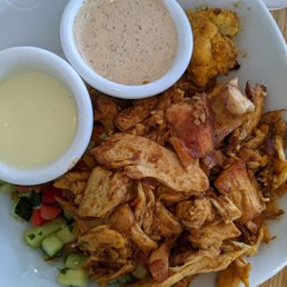 Roasted Chicken Shawarma bowl with roasted cauliflower Roasted Chicken Shawarma bowl with roasted cauliflower