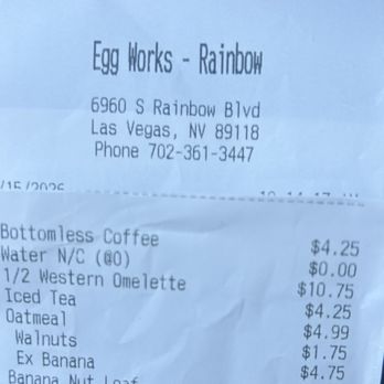 Egg Works - The extra banana price...stupid pricing It's not extra large banana - American Near Me - Las Vegas, Nevada Egg Works - The extra banana price...stupid pricing It's not extra large banana - American Near Me - Las Vegas, Nevada