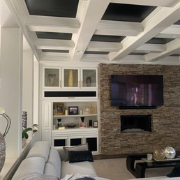 Family room was all ugly brown!