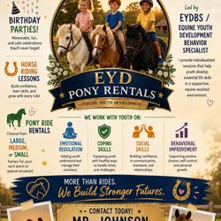 OMG Daylight Donuts - Horses, children, youth, birthday parties, Pony, rental, pony lessons, horse riding lessons ,