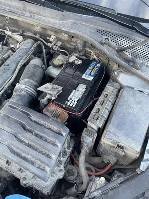 New battery replacement for a Golf wagon - Brass Knuckles Mobile Mechanic - New battery replacement for a Golf wagon - Brass Knuckles Mobile Mechanic